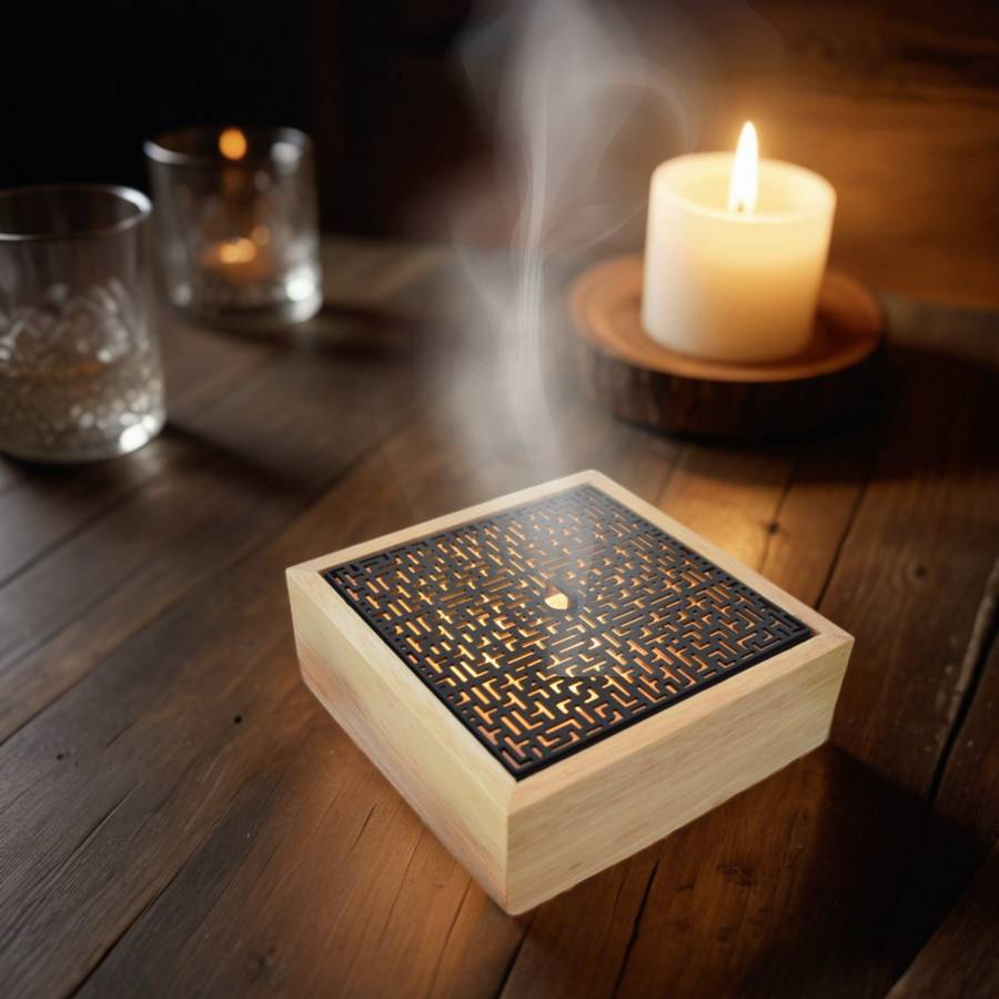 Zen'Arôme Diffuseur Huile Essentielle Jolisia – Diffuseur Parfum Maison - Éclairage Multifonction - Conception Bambou Style Zen - Image 6