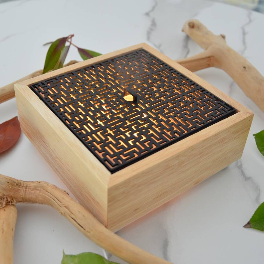 Zen'Arôme Diffuseur Huile Essentielle Jolisia – Diffuseur Parfum Maison - Éclairage Multifonction - Conception Bambou Style Zen - Image 3