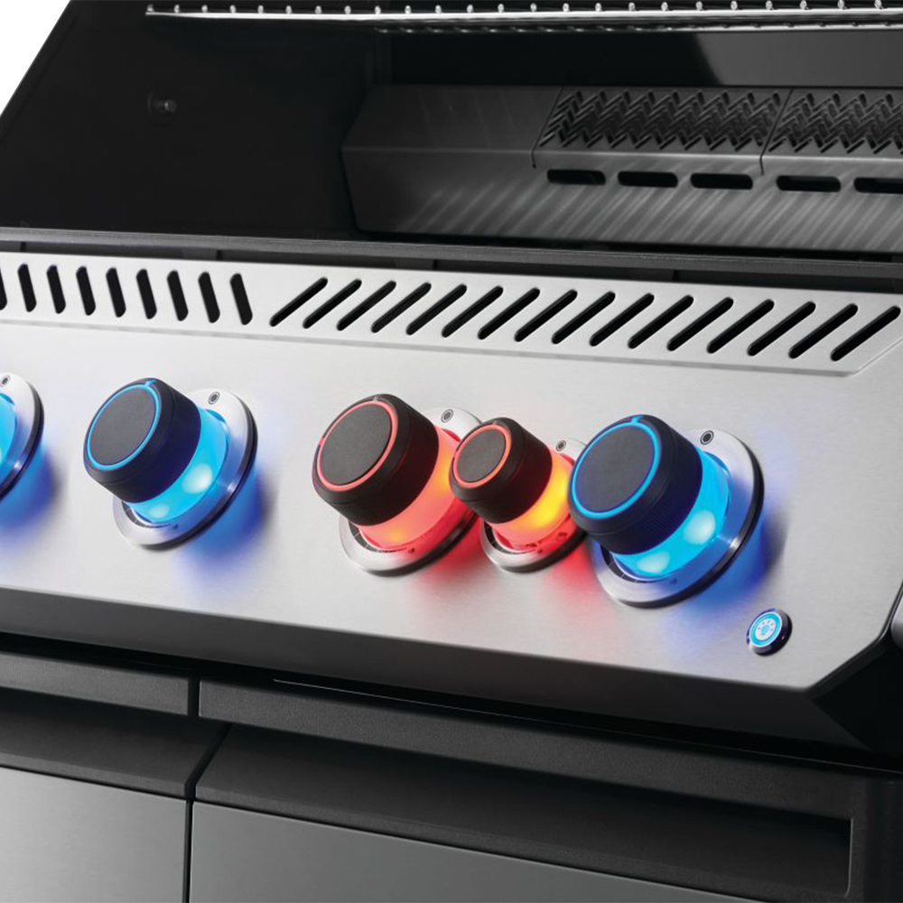 Napoleon - Barbecue à gaz Prestige 665 + Sizzle Zone + Brûleur arrière - Inox - Image 4