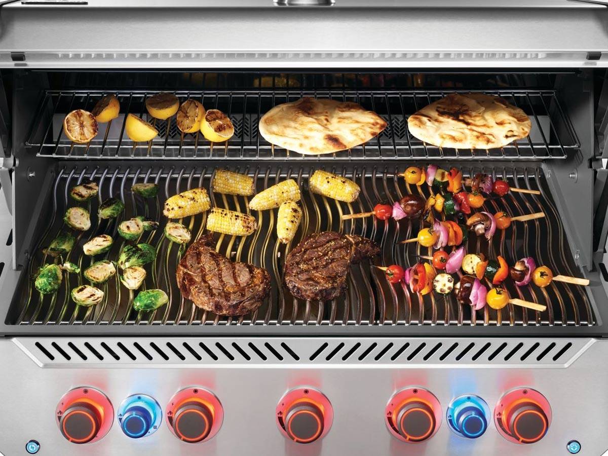 Napoleon - Barbecue à gaz Prestige 665 + Sizzle Zone + Brûleur arrière - Inox - Image 8