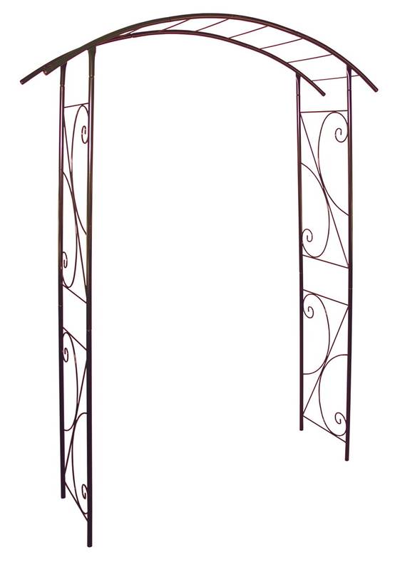 Louis Moulin - Arche tube ROND20 pont fer vieilli - 148x40x207 cm - Acier époxy Louis Moulin - Image 1