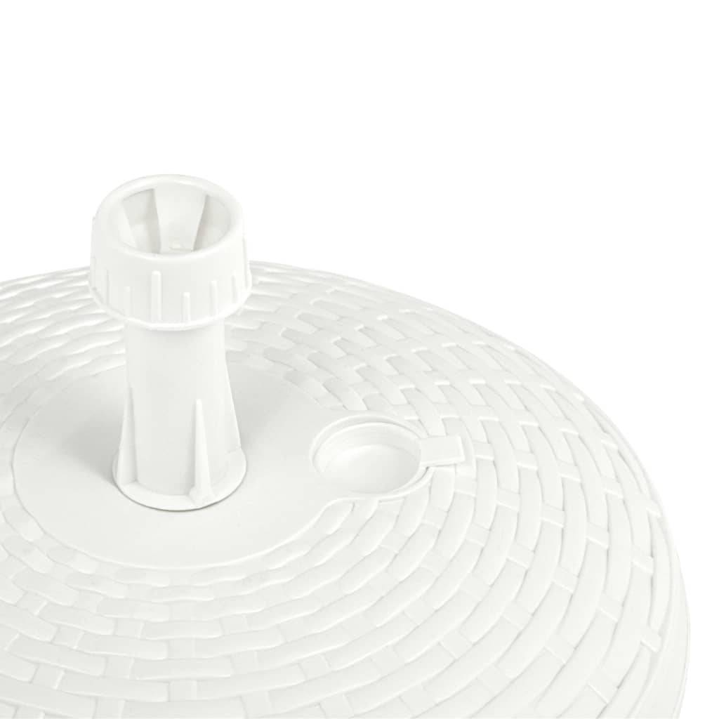 Socle de parasol - accessoire parasol rempli de sable/d'eau 20 L Plastique rotin - MEUBLE PRO-JU5539 - Image 5