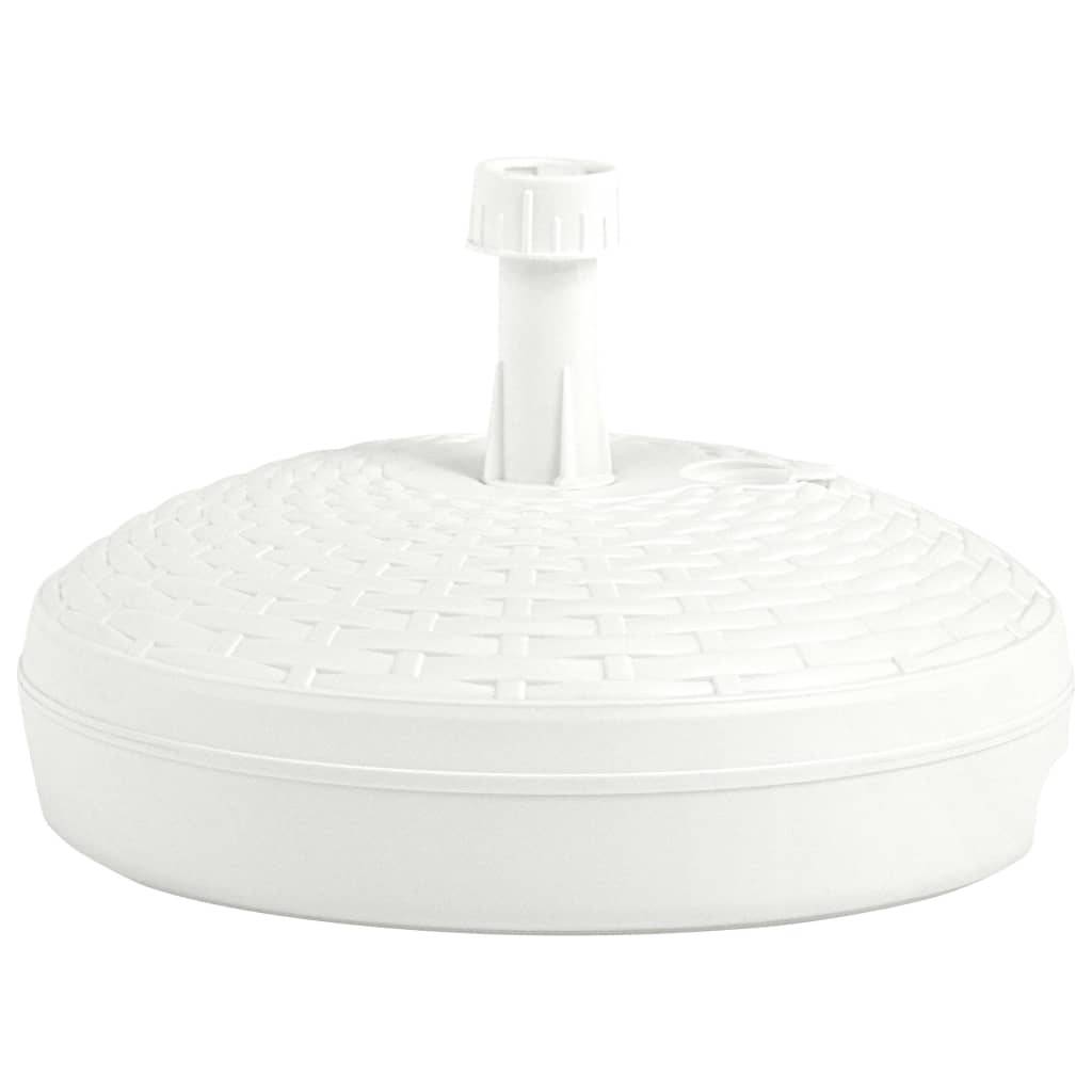 Socle de parasol - accessoire parasol rempli de sable/d'eau 20 L Plastique rotin - MEUBLE PRO-JU5539 - Image 3