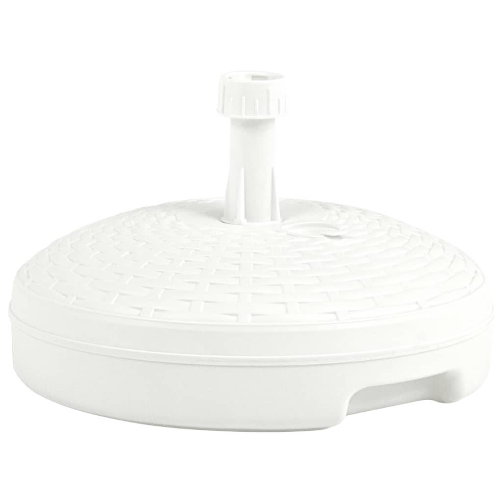 Socle de parasol - accessoire parasol rempli de sable/d'eau 20 L Plastique rotin - MEUBLE PRO-JU5539 - Image 2