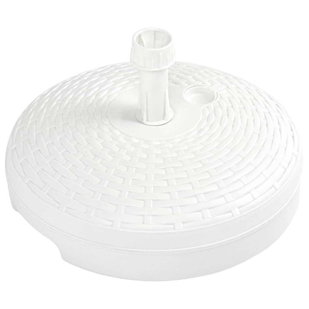 Socle de parasol - accessoire parasol rempli de sable/d'eau 20 L Plastique rotin - MEUBLE PRO-JU5539 - Image 4