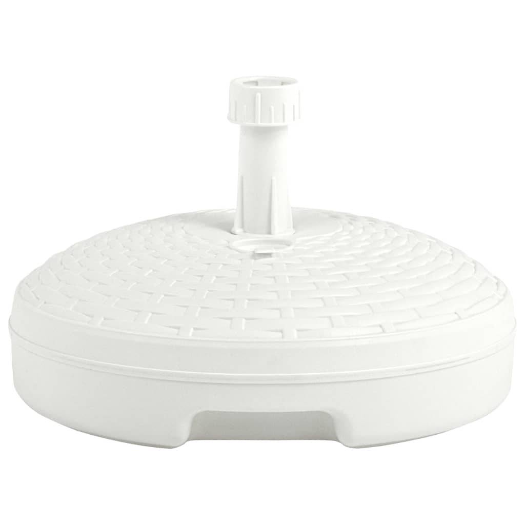 Socle de parasol - accessoire parasol rempli de sable/d'eau 20 L Plastique rotin - MEUBLE PRO-JU5539 - Image 1