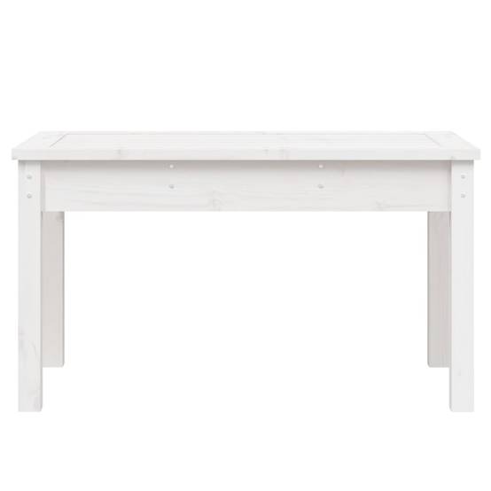 Vidaxl - Banc de jardin blanc 80x44x45 cm bois massif de pin vidaXL 823998 - Image 9