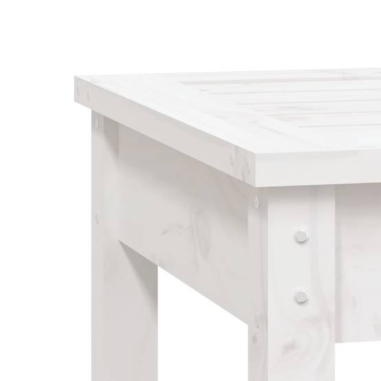 Vidaxl - Banc de jardin blanc 80x44x45 cm bois massif de pin vidaXL 823998 - Image 7