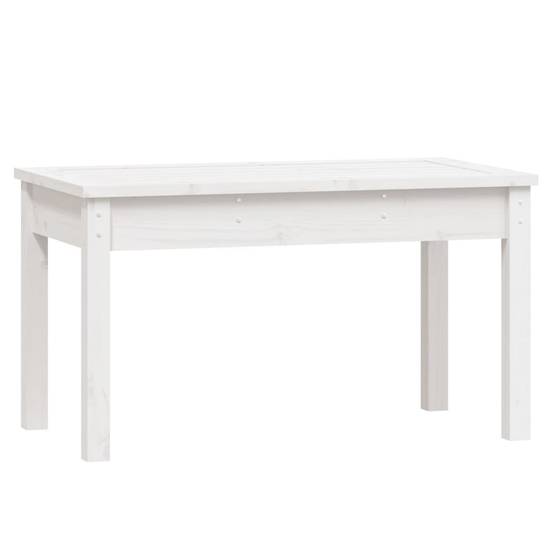 Vidaxl - Banc de jardin blanc 80x44x45 cm bois massif de pin vidaXL 823998 - Image 2