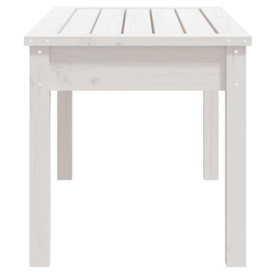Vidaxl - Banc de jardin blanc 80x44x45 cm bois massif de pin vidaXL 823998 - Image 6