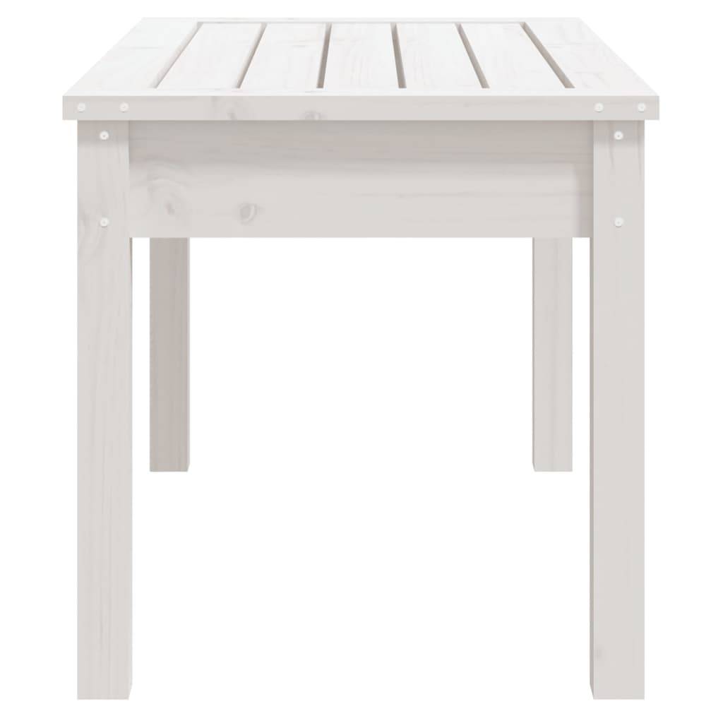 Vidaxl - Banc de jardin blanc 80x44x45 cm bois massif de pin vidaXL 823998 - Image 6