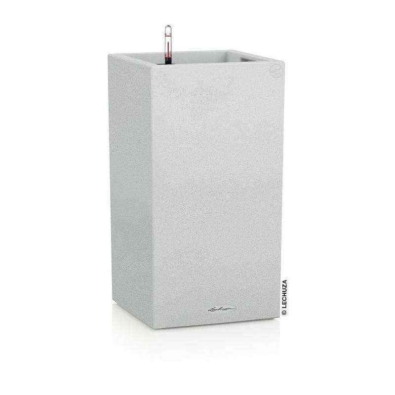 Lechuza - Pot De Fleur Lechuza Canto Stone Colonne 40 - Kit Complet, Blanc Quartz - Image 1