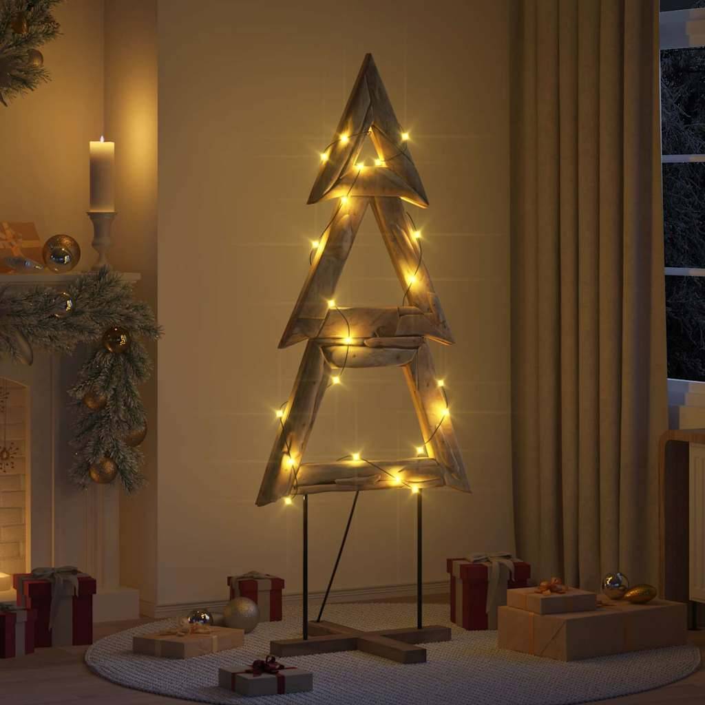 Maison Chic - Sapin de Noël | Arbre de Noël avec support Marron 180 cm Bois de teck solide Maison Chic - Image 2