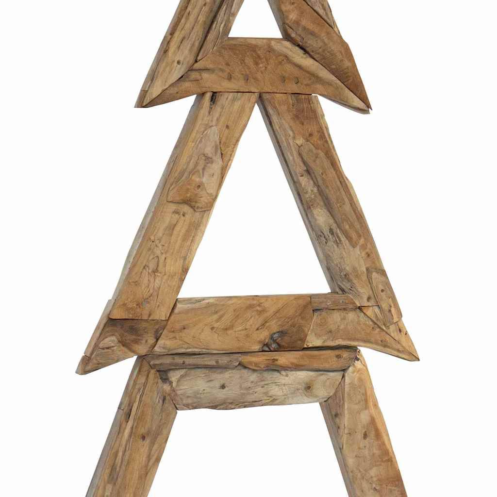 Maison Chic - Sapin de Noël | Arbre de Noël avec support Marron 180 cm Bois de teck solide Maison Chic - Image 9