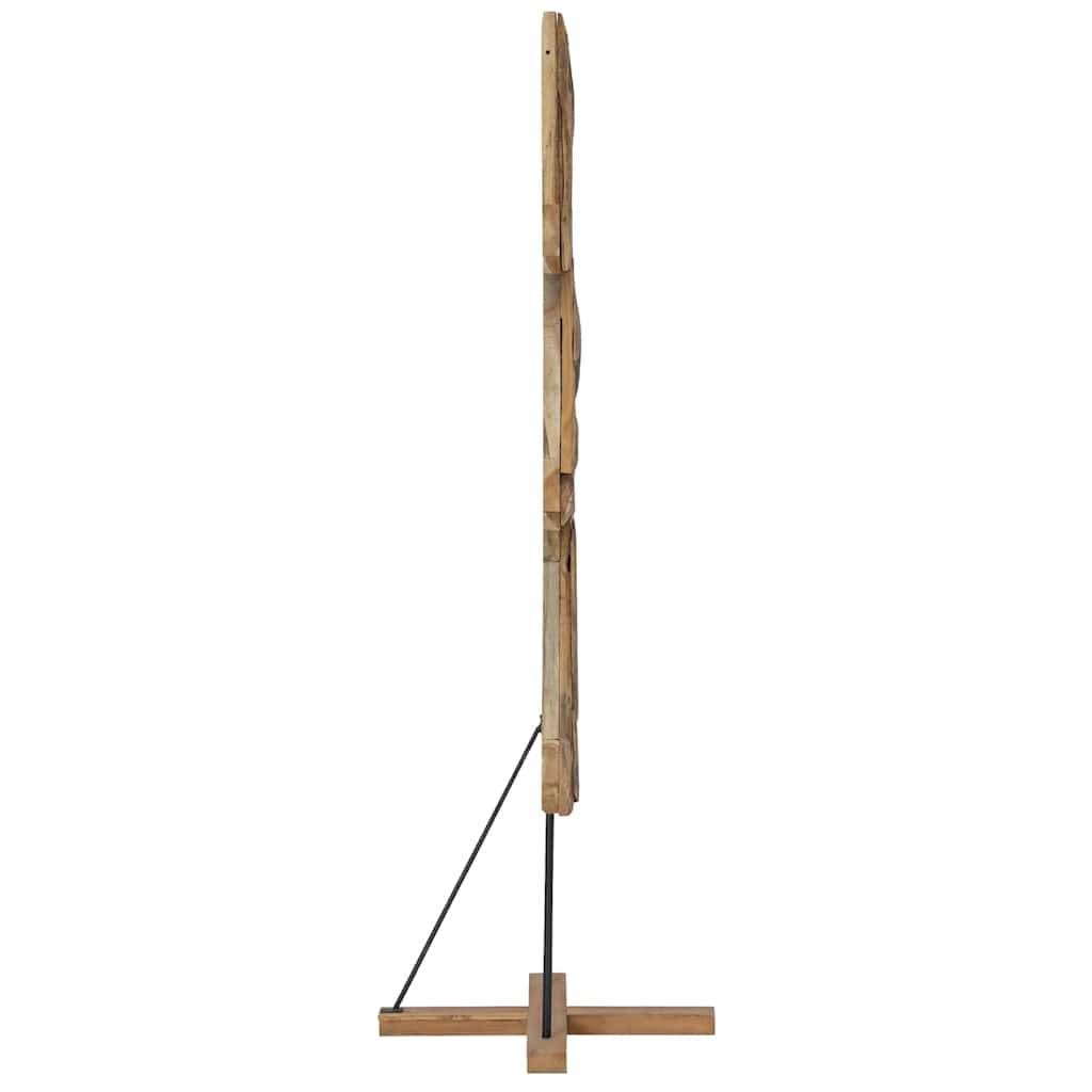 Maison Chic - Sapin de Noël | Arbre de Noël avec support Marron 180 cm Bois de teck solide Maison Chic - Image 6
