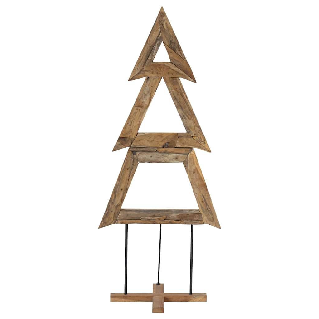 Maison Chic - Sapin de Noël | Arbre de Noël avec support Marron 180 cm Bois de teck solide Maison Chic - Image 5