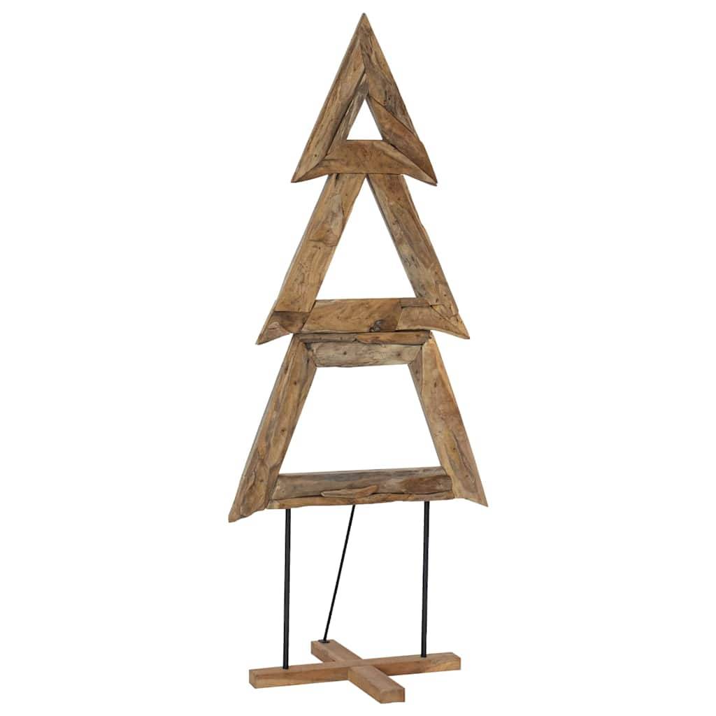 Maison Chic - Sapin de Noël | Arbre de Noël avec support Marron 180 cm Bois de teck solide Maison Chic - Image 1