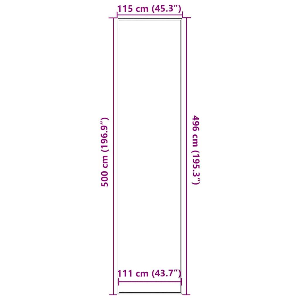 Très Grand Tapis d'Entrée Rayé Antidérapant pour Magasin et Bureau Noir Gris 115x500 cm – ComfortXL Outdoor Living - Image 7