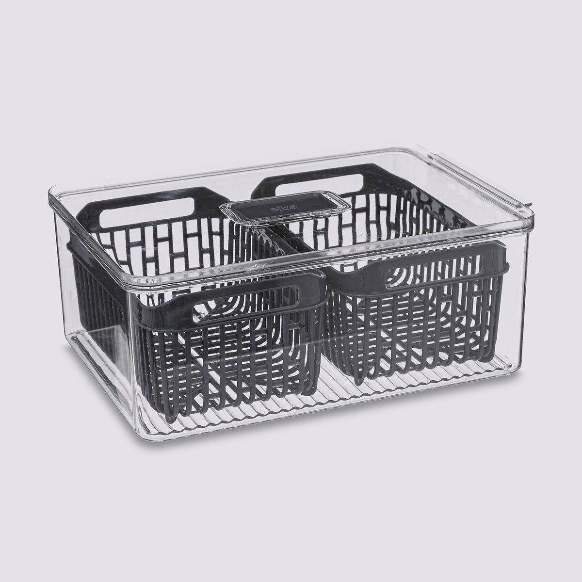 Boîte de Conservation Frigo "Tidy II" 32cm Gris - Image 6