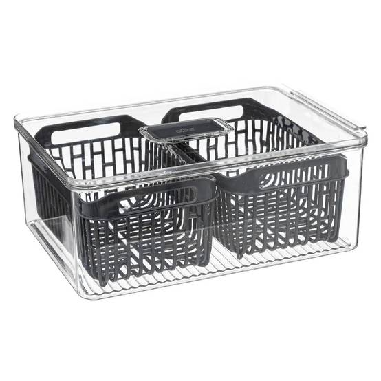 Boîte de Conservation Frigo "Tidy II" 32cm Gris - Image 1