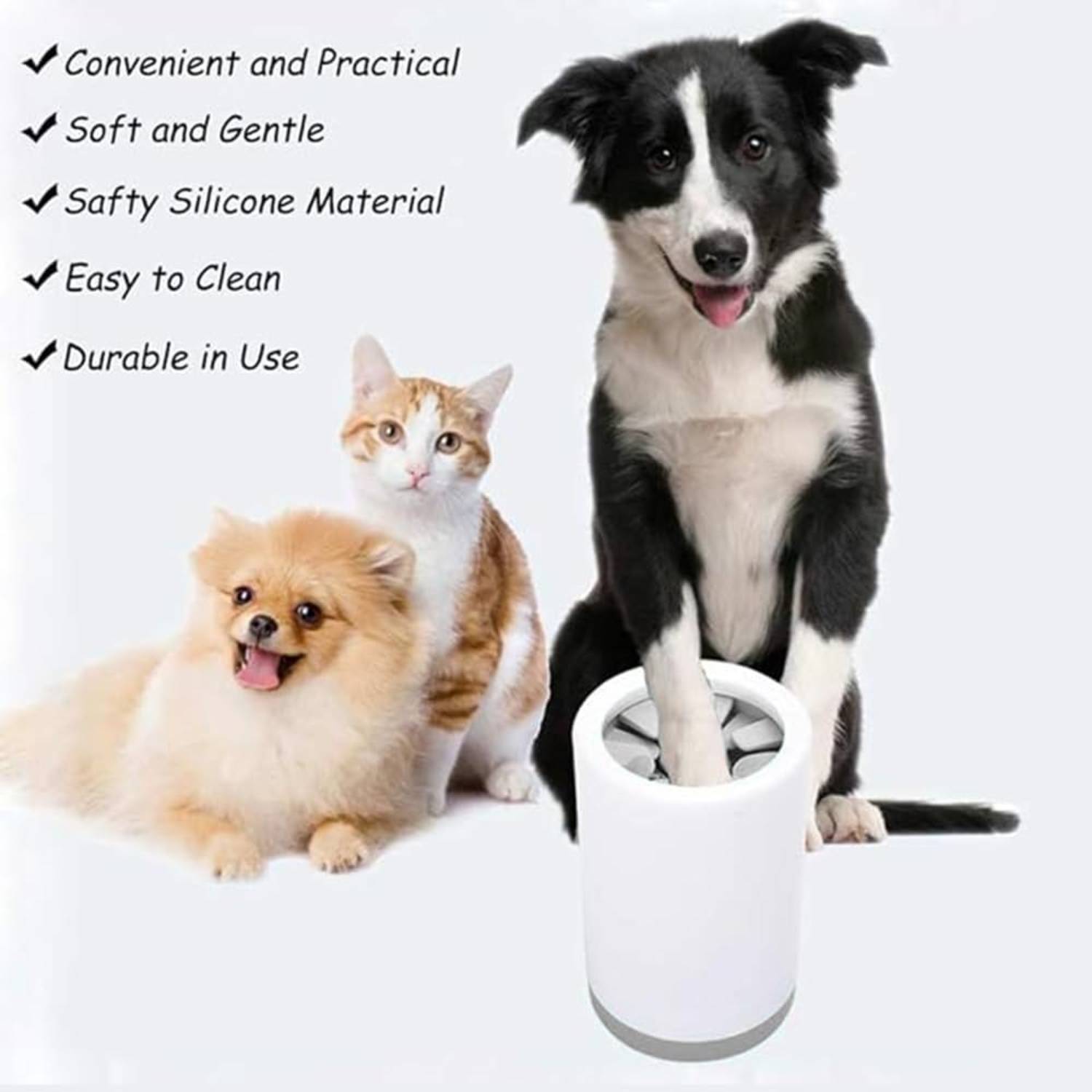 DtopbuyAge - Lave-Pattes pour Chats/Chiens - Nettoyage Rapide gris DtopbuyAge - Image 2