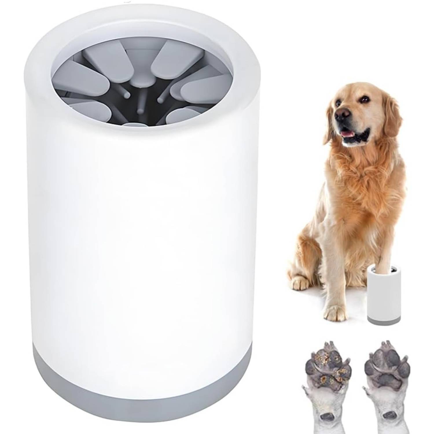 DtopbuyAge - Lave-Pattes pour Chats/Chiens - Nettoyage Rapide gris DtopbuyAge - Image 1