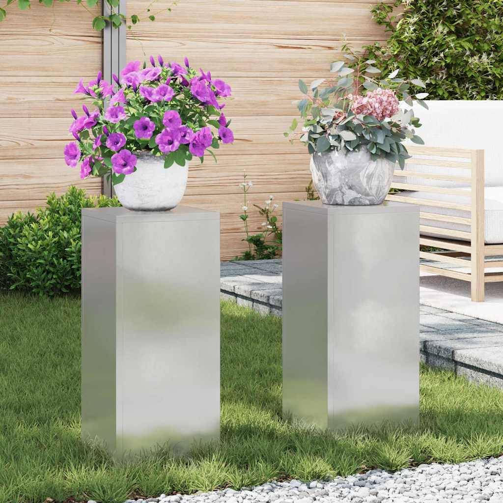 Support plante  Prolenta Argent  24 X 24 X 55 cm  - P95046A - Image 1