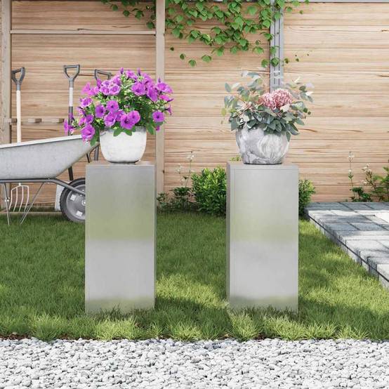 Support plante Prolenta Argent 24 X 24 X 55 cm - P95046A - Image 4