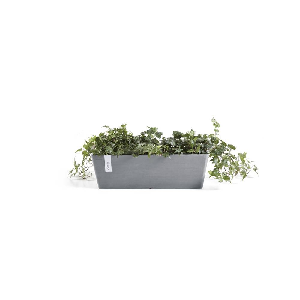 Ecopots - Pot Rectangulaire Bruges 45 Bleu Gris + réservoir d'eau - 45 x 17 x H. 17 cm - 9,7 L ECOPOTS - Image 2