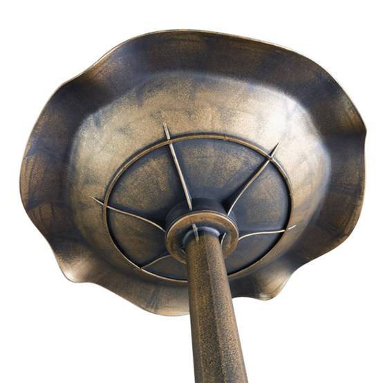 Abreuvoir oiseaux plastique jardin mangeoire bain extérieur 50x71cm bronze - ComfortXL Outdoor Living - Image 8