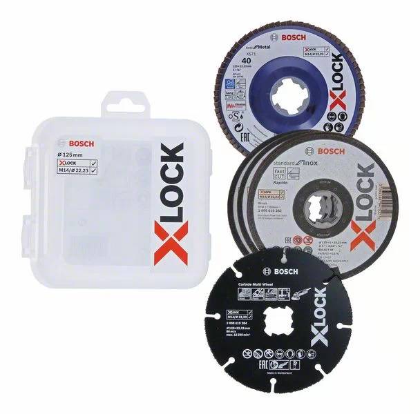 Bosch - Coffret de disques EXPERT X-Lock pour coupe et ponçage 125mm 5 pièces - BOSCH - 2608619374 - Image 2