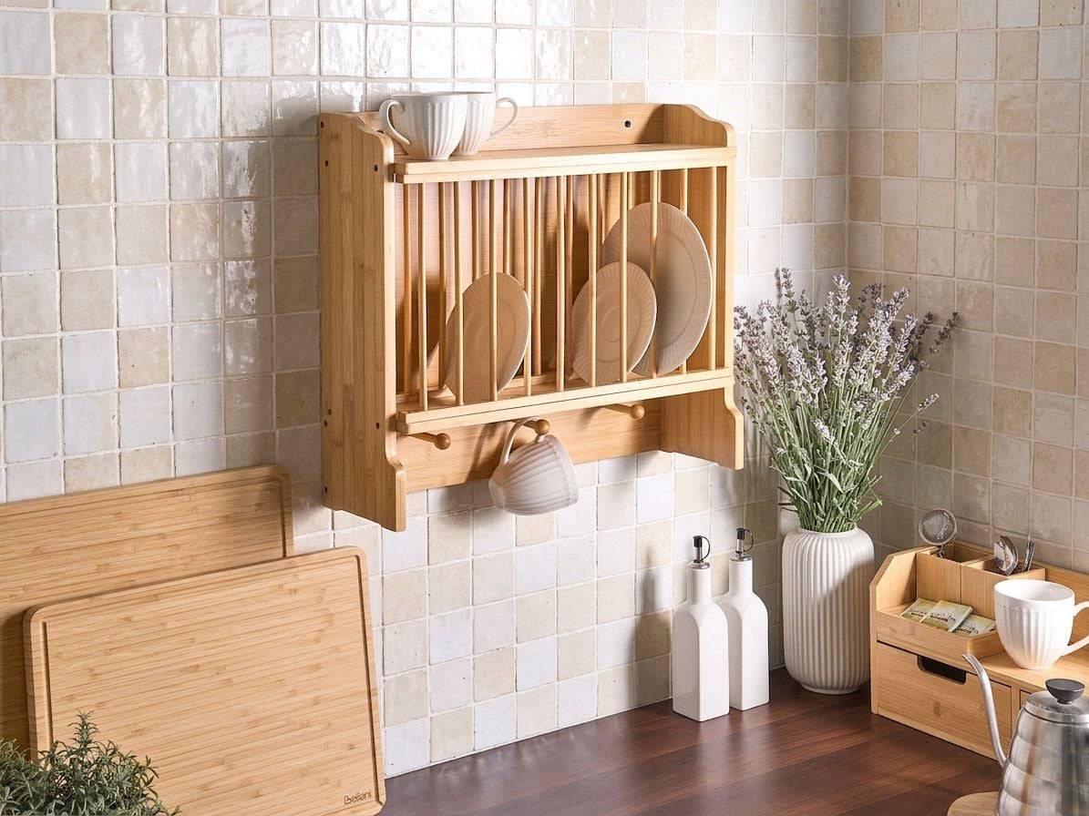 Beliani - Étagère Bambou Marron clair MADELEINE - 52x15x45- Beliani