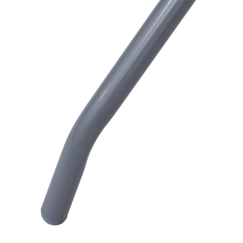 Vidaxl - Ensemble à manger de jardin 5 pcs-Salons de jardin aluminium et textilène argenté - Image 10