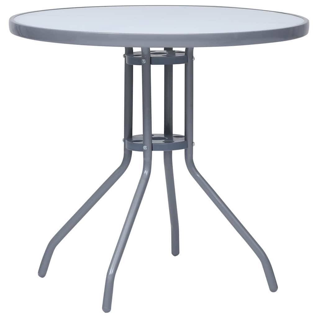 Vidaxl - Ensemble à manger de jardin 5 pcs-Salons de jardin aluminium et textilène argenté - Image 5