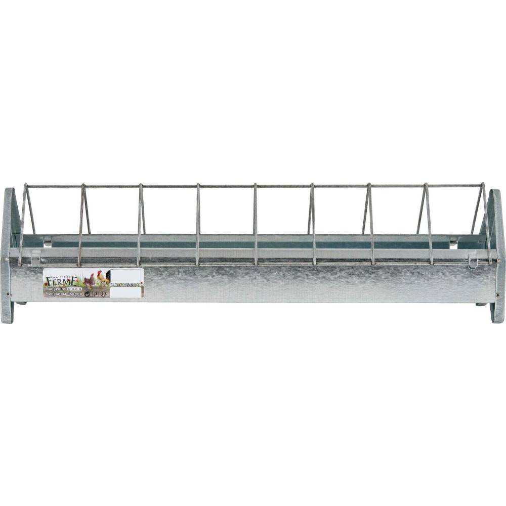 Mangeoire galvanisé 50 cm pour basse cour - Image 2
