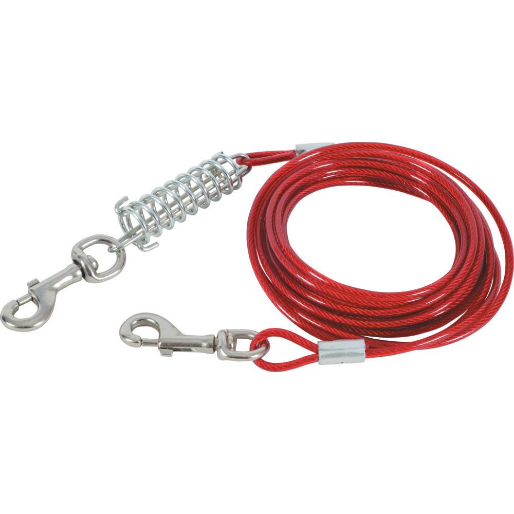 Cable d'attache et ressort 3 mètres pour chien