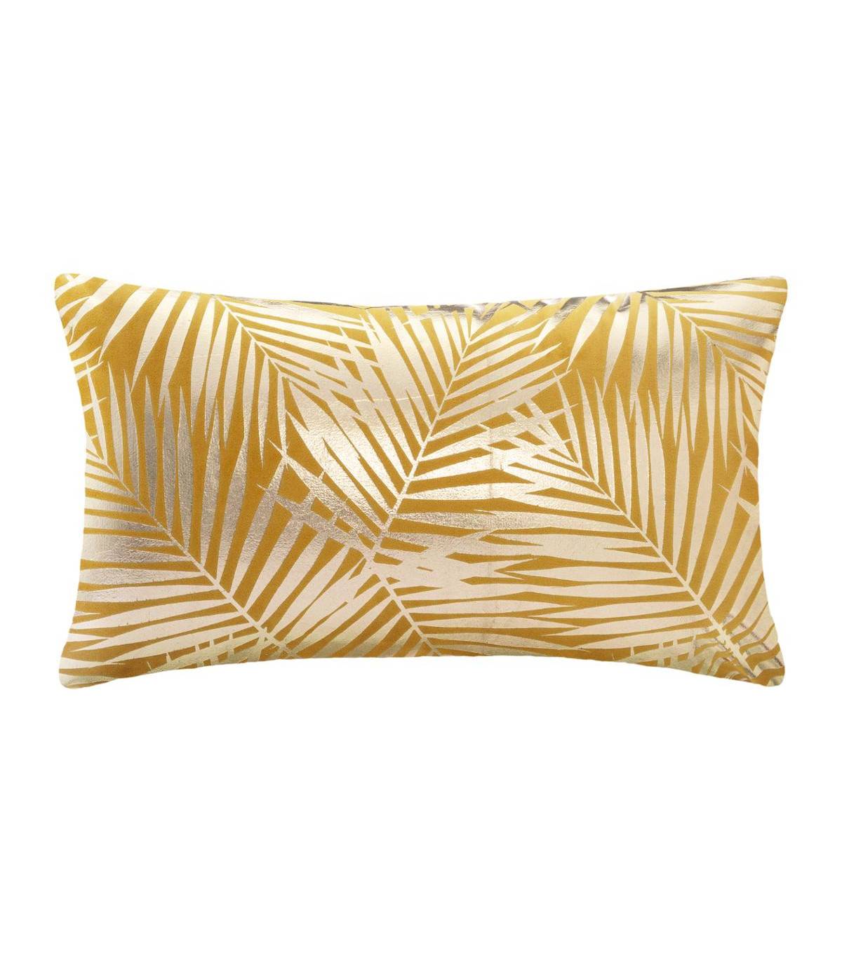 Coussin déhoussable Velours Ocre 30 x 50 cm - Image 1
