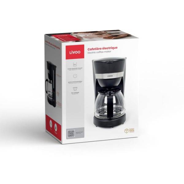 Livoo - Cafetière électrique noire 10-12 tasses - Image 5