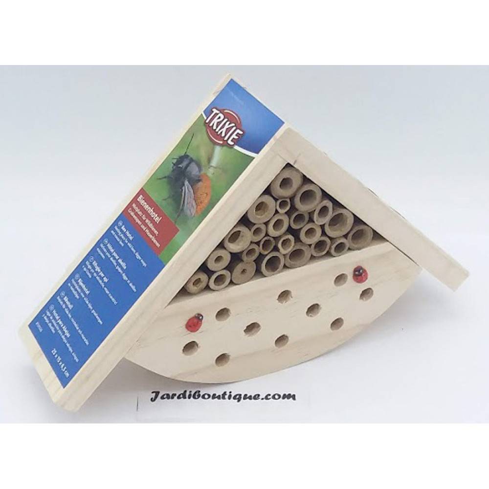 Trixie - Hôtel pour abeille en bois 25 × 15 × 6,5 cm - Image 2