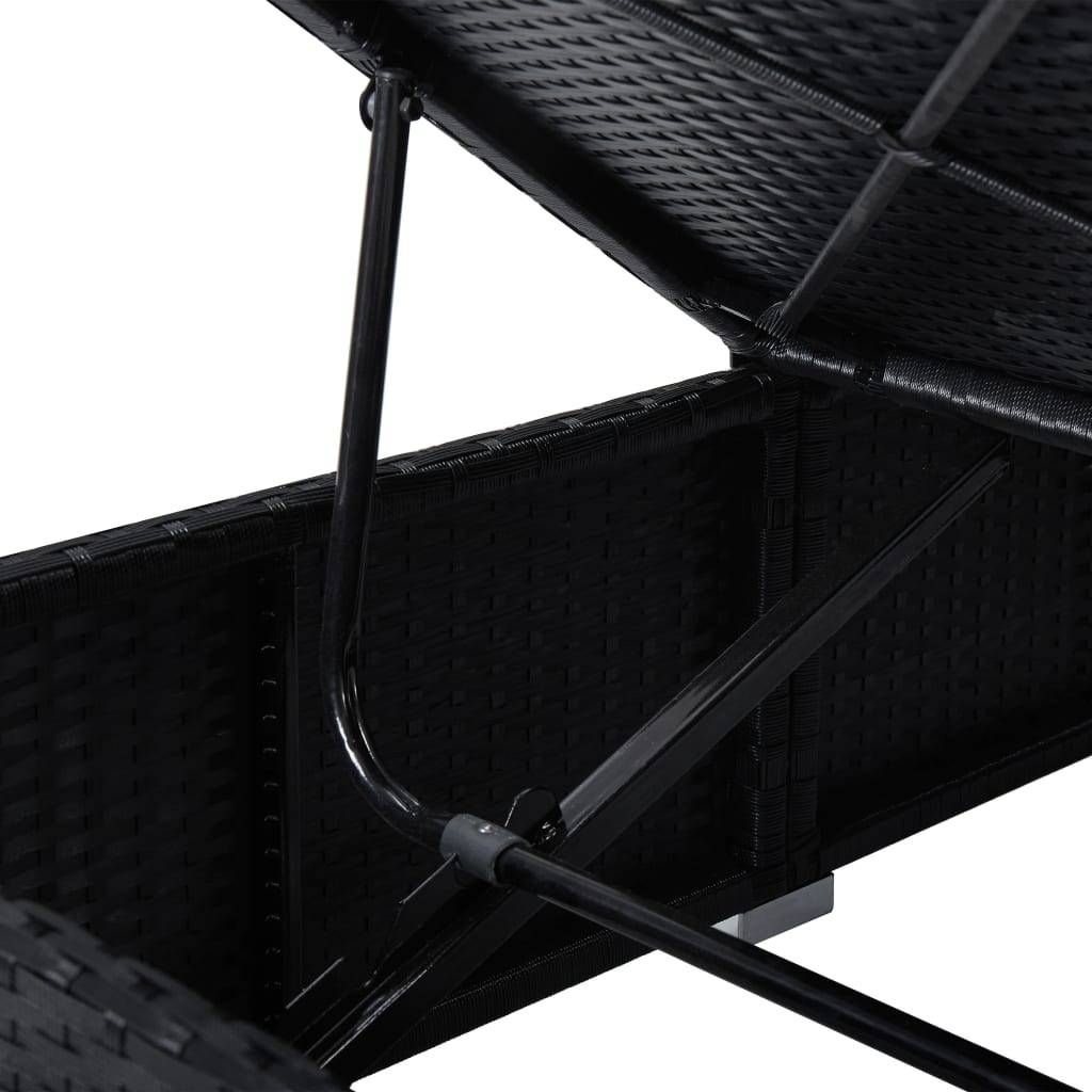 ComfortXL - Set Transat Résine Noire Table et Coussin Crème – ComfortXL Outdoor Living - Image 9
