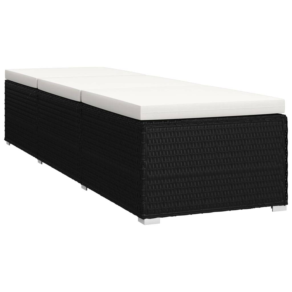 ComfortXL - Set Transat Résine Noire Table et Coussin Crème – ComfortXL Outdoor Living - Image 5