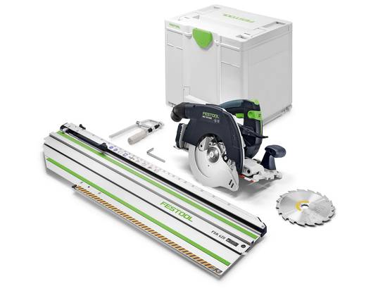 Scie circulaire à capot basculant sans fil 18V HKC 55 KEB-Basic-FSK 420 - FESTOOL - sans batterie, ni chargeur - rail de guidage - SYSTAINER - 578704 - Image 1