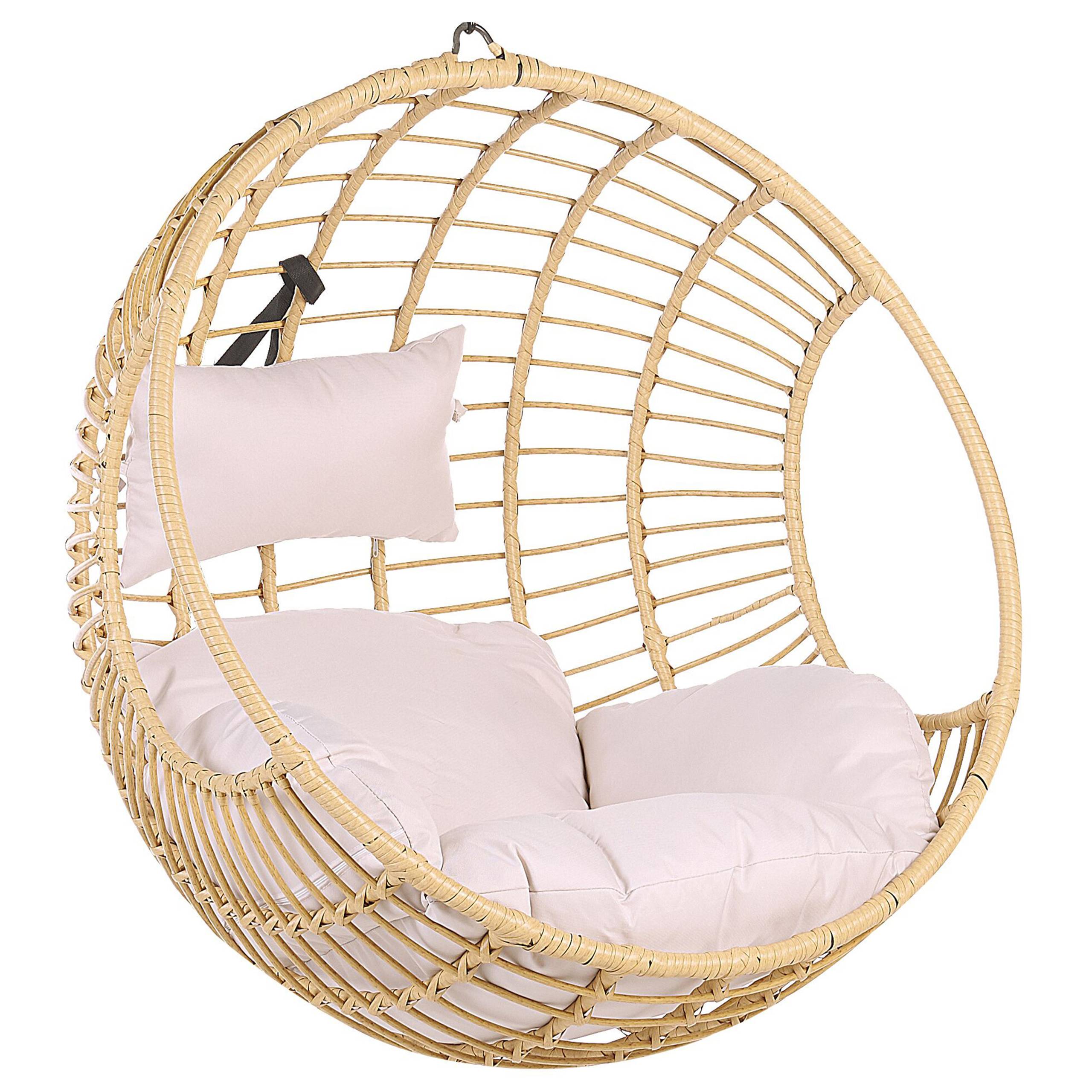 Beliani - Chaise porte-à-faux Polyrotin Naturel ASPIO - 99x97x199- Beliani - Image 5