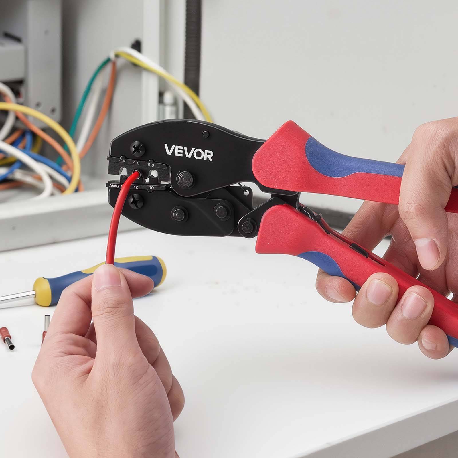Vevor - VEVOR Kit de sertissage solaire 2,5–6 mm², pince à cliquet, 10 paires de connecteurs solaires IP67, clés PV et étui de rangement. - Image 8