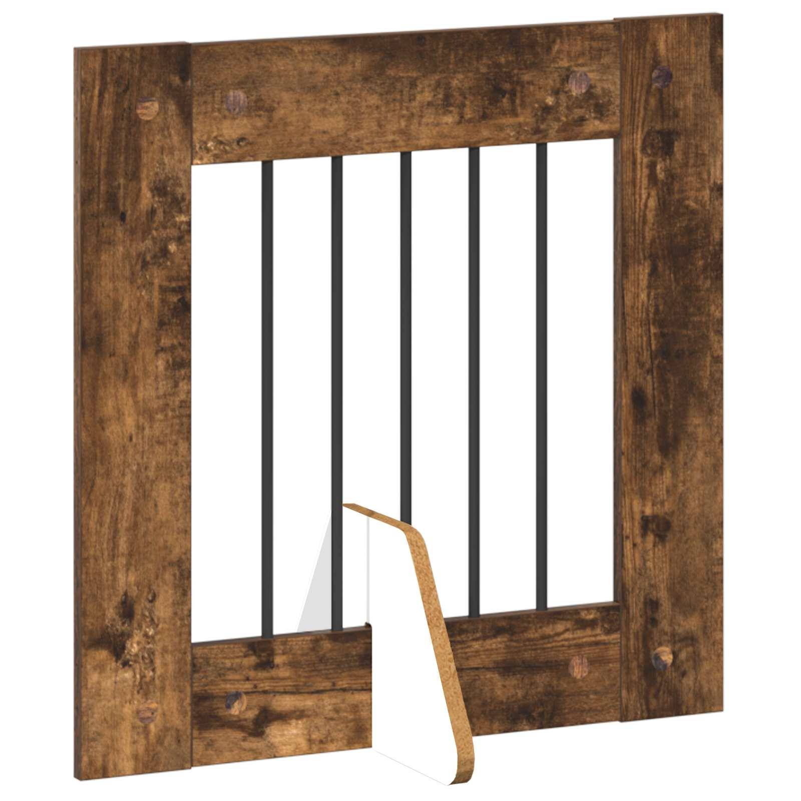 ComfortXL - Barrière de sécurité pour chien en bois intérieur modulable 241cm chêne fumé - ComfortXL Outdoor Living - Image 3