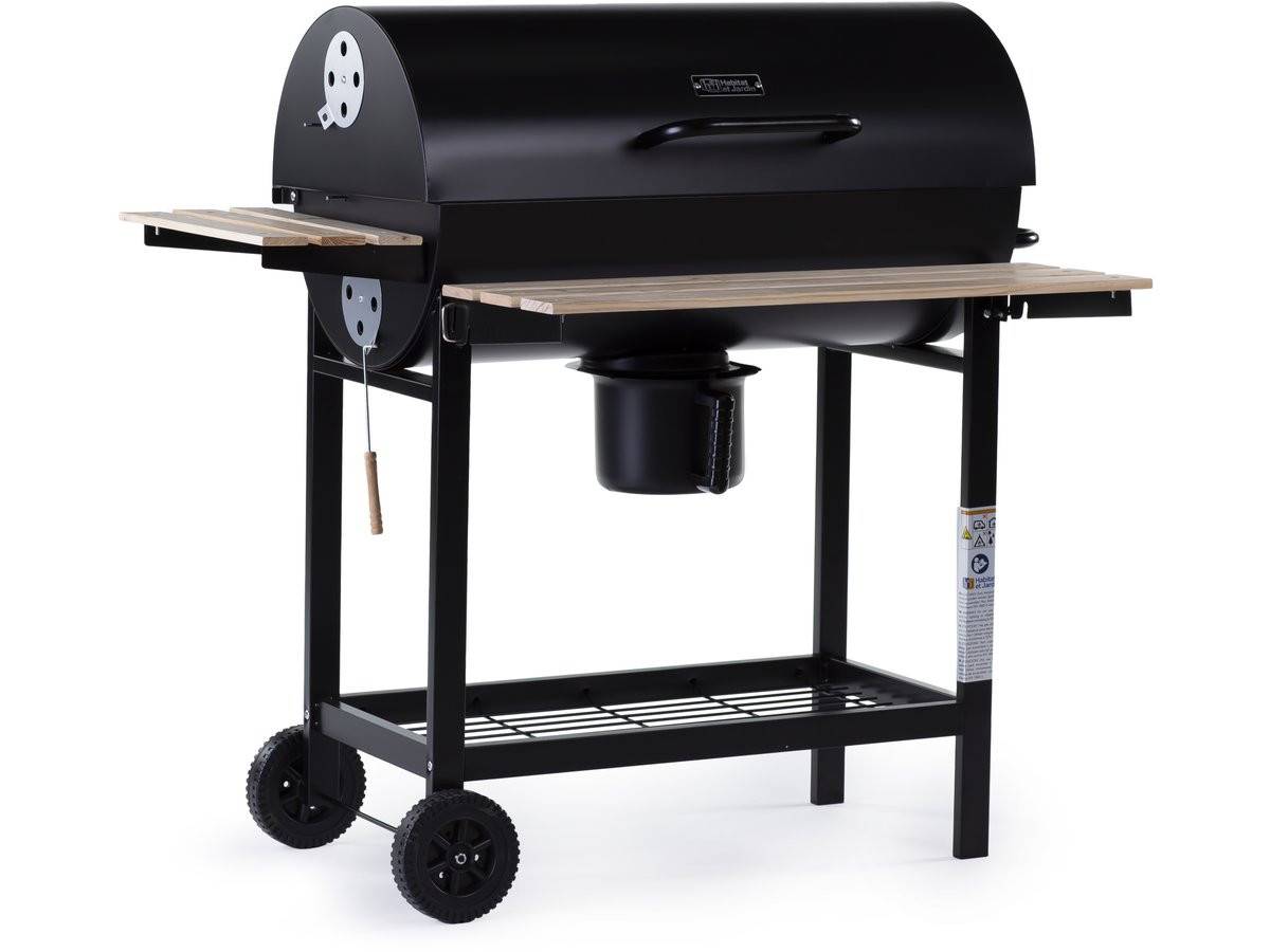 Habitat Et Jardin - Barbecue Xxl Charbon De Bois "king" - 95 X 63 X 105 Cm - Noir -habitat Et Jardin