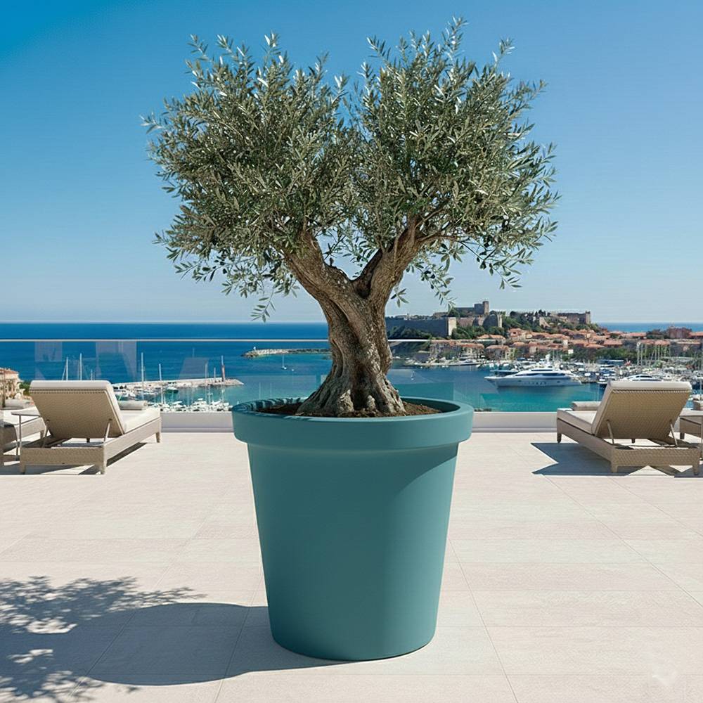 Plast'Up Rotomoulage - Pot de fleurs rond xxl delight 420l- lot de 2 - plast'up rotomoulage - Image 2