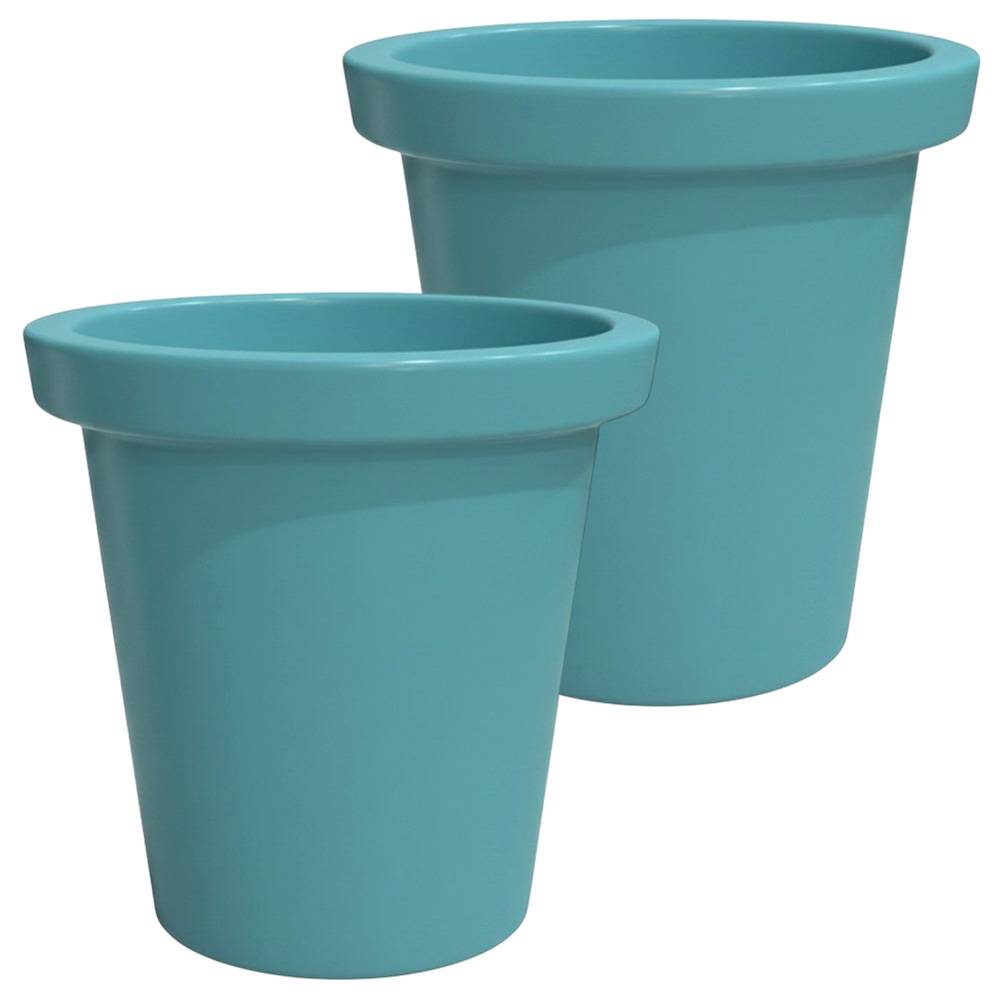 Plast'Up Rotomoulage - Pot de fleurs rond xxl delight 420l- lot de 2 - plast'up rotomoulage - Image 1