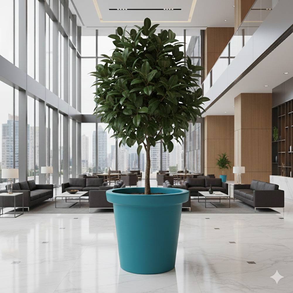 Plast'Up Rotomoulage - Pot de fleurs rond xxl delight 420l- lot de 2 - plast'up rotomoulage - Image 4