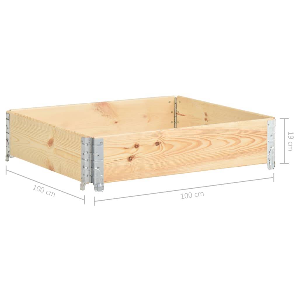 ComfortXL - Grand Carré Potager Bois de Pin pour Jardin Terrasse Modulable et Pliable 100x100 cm - ComfortXL Outdoor Living - Image 7